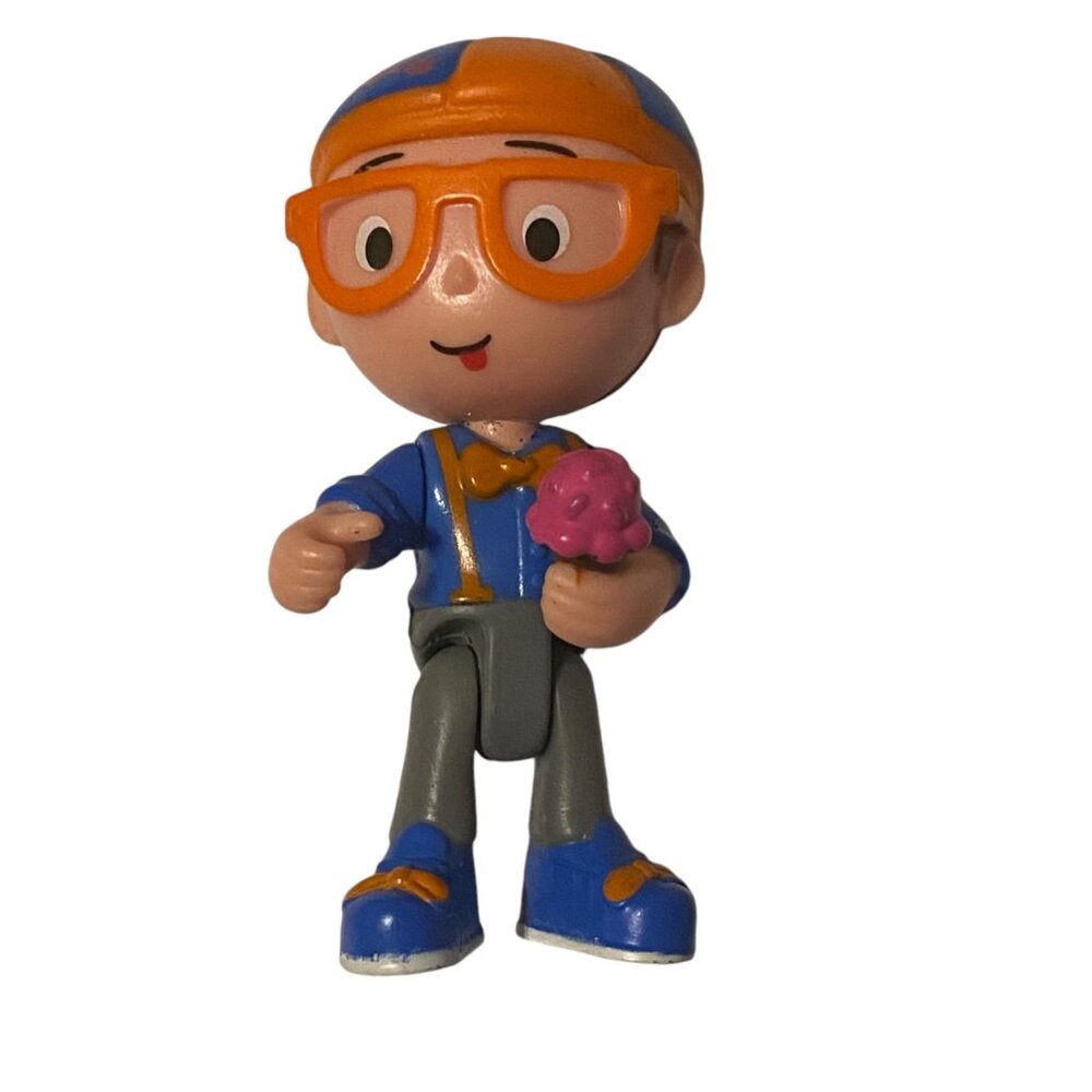 Blippi‎ Eating Ice Cream 2019 3" Kideo Figure Jazwares Bendable Poseable